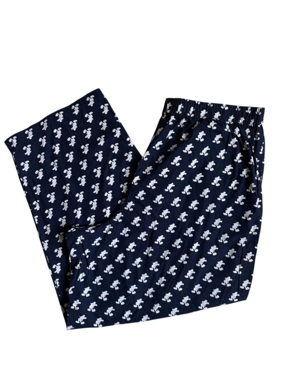 Disney Parks Men's Mickey Mouse Print Pajama Pants (Navy & White) - XXXL